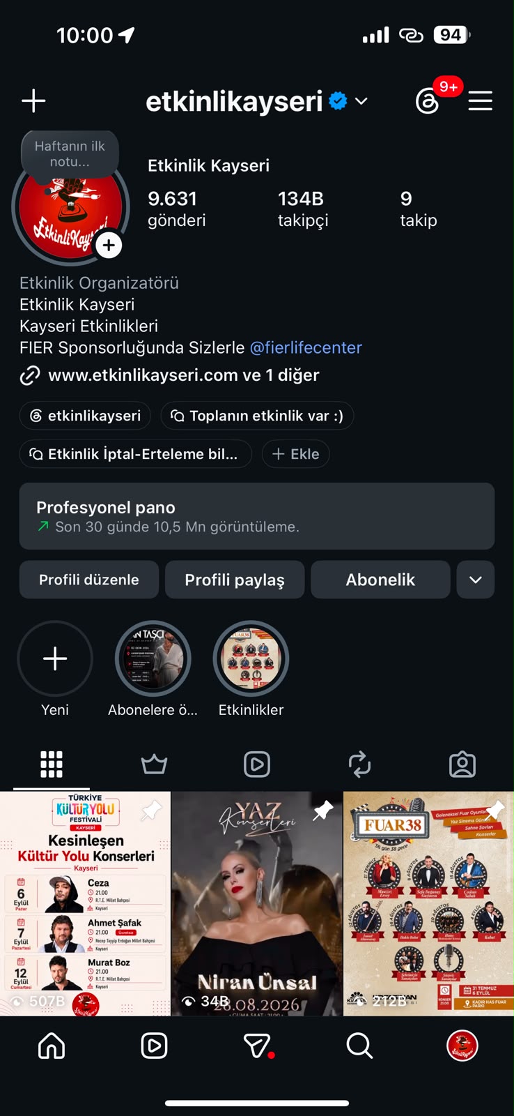 Instagram reklam alanları